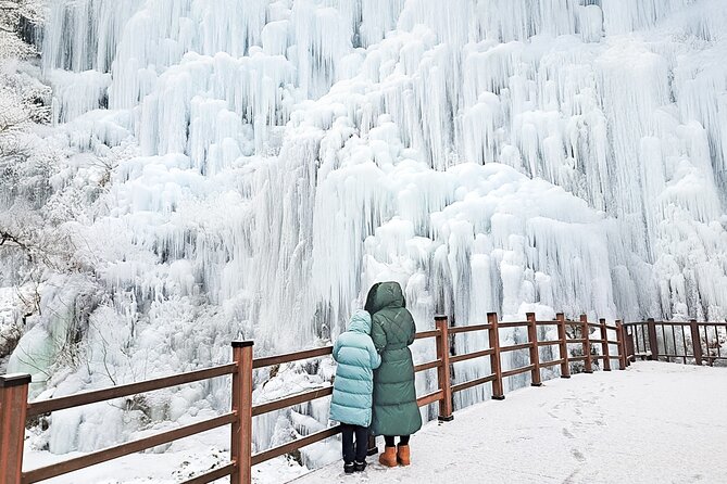 Alpaca, Nami, Eobi with Rail Bike or Strawberry - Eobi Ice Valley: the winter waterfall view and the shoe test