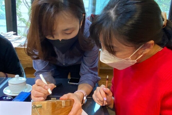 Carve Your Personal Korean Stone Seal with Jeongju in Insadong - The ink stamp moment: making it feel like a true seal