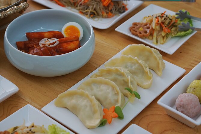 K-food cooking Japchae Mandu Tteokbokki & Fishcake - Why cook four K-foods at once in Seoul’s Mapo-gu