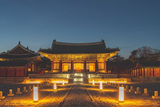 Korea Temple & Starfield Library Gangnam K-BBQ - Starfield Library in COEX: the book-aisle set with night lighting