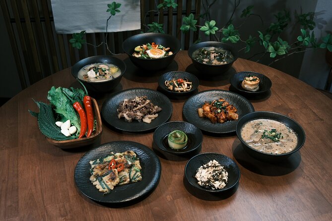 Korean Cooking Class Full Meal with BBQ on an All in One Table - Bibimbap Plating: Your Bowl, Your Style