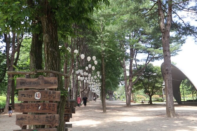 Nami Island& Petite France& Garden of Morning Calm& Italian Village One-Day Tour - Nami Island: tree-lined walking and Winter Sonata nostalgia