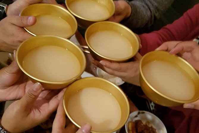 Seoul: Anthony Bourdain-Inspired BBQ and Pub Experience - Stop 2 at Cheonghakdong Mungbean Pancake: savory snacks and a Korean alcohol crash course
