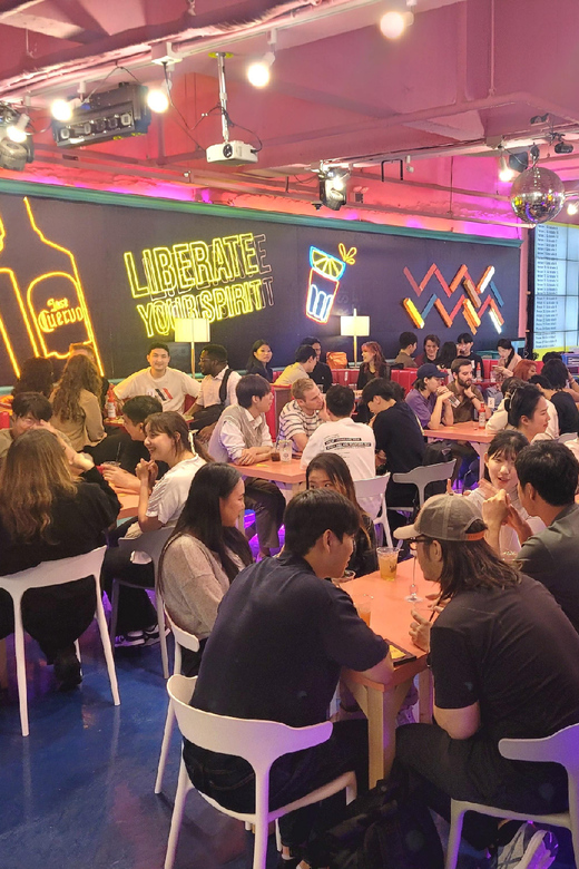 Seoul: Korean & English Language Exchange Global Party - The 2-hour flow: theme cards, then new seats