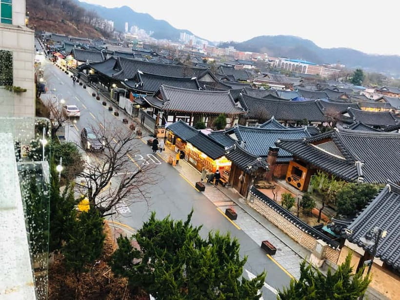 Seoul: Maisan Cherry Blossom and Jeonju Hanok Day Tour - Jeonju Hanok Village: Over 800 Houses, Hanbok Fun, and Street Food Stops